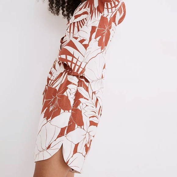 Madewell tropical pull on shorts, S NWOT - Picture 2 of 7